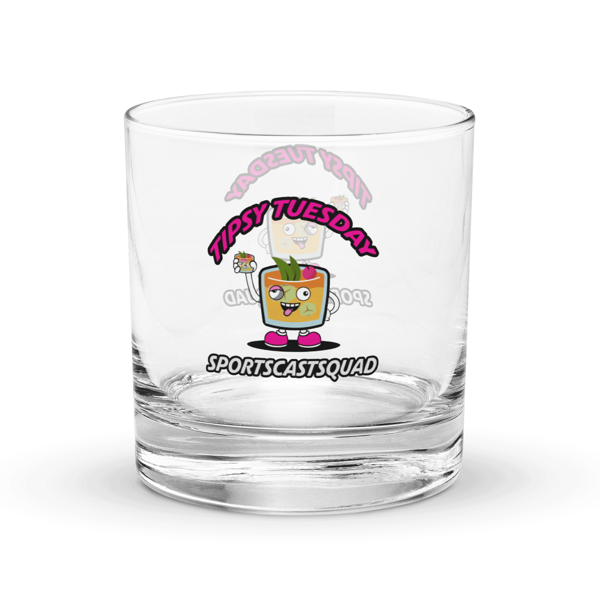 TIPSY TUESDAY "COCKY" ROCKS GLASS product image (1)