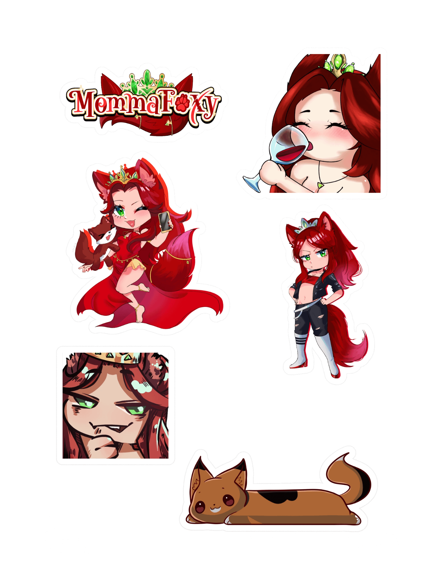 Foxy sticker sheet product image (3)