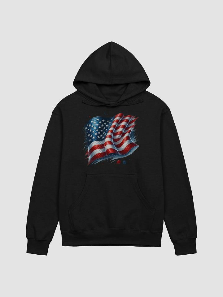 Patriotic Painterly Flag Hoodie product image (7)