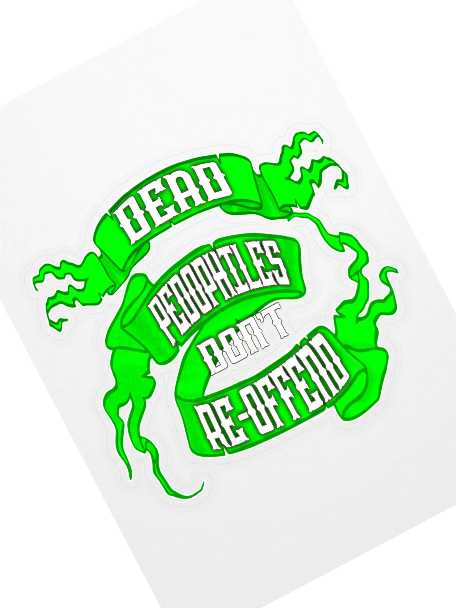 Dead Peds Neon Green Sticker product image (1)