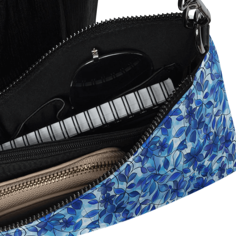 BLUE Floral Winter Wonderland All-Over Crossbody Bag product image (5)
