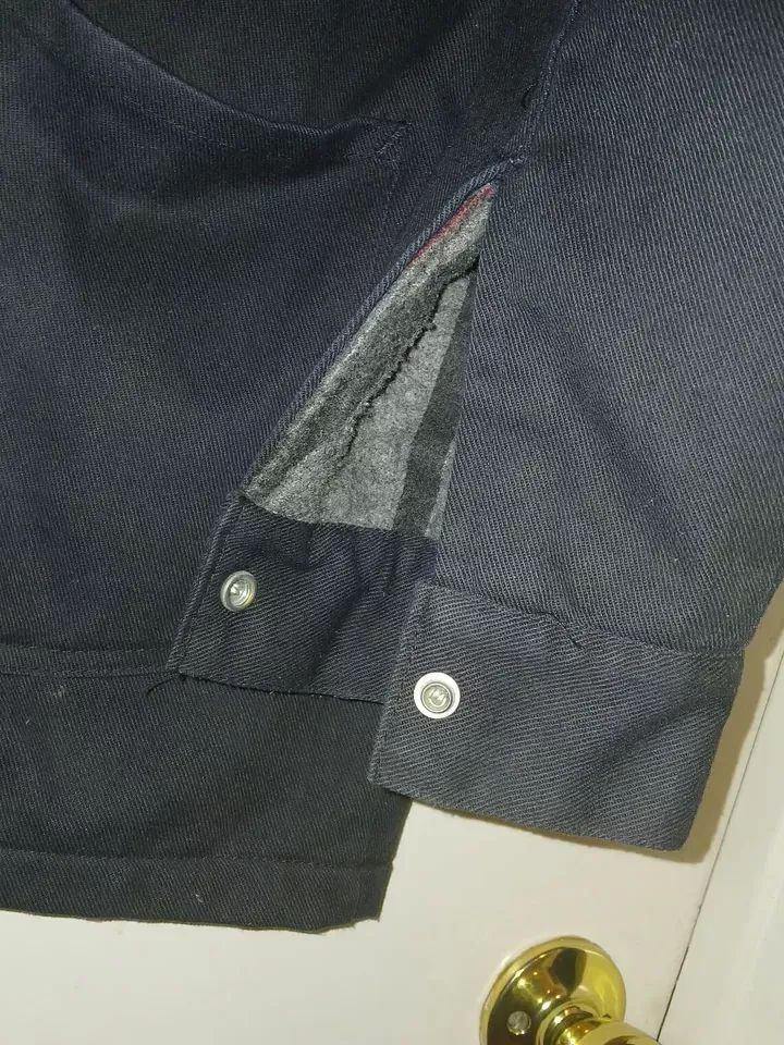 Vintage Med Ben Davis UNION MADE Snap Blanket Lined Chore Coat Jacket Gen1 SizeL product image (4)