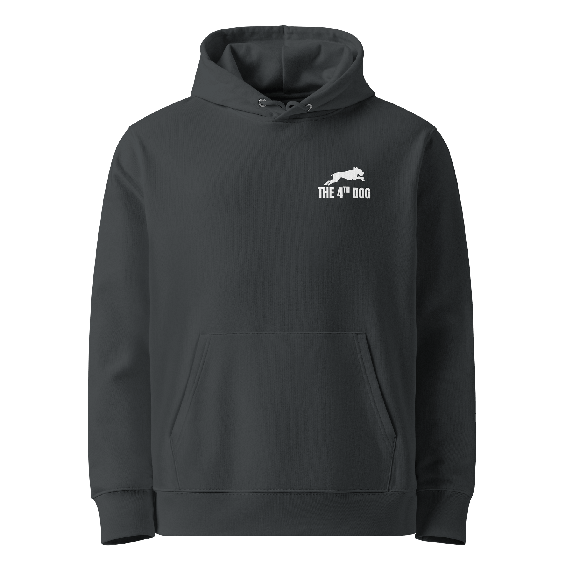 White Logo "The 4th Dog" Thermal Hoodie product image (1)