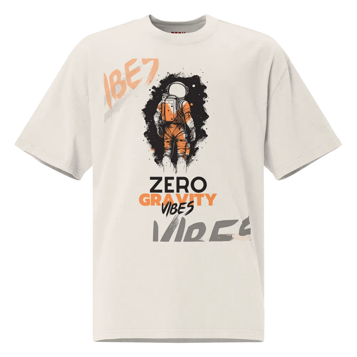 Zero gravity vibe oversized faded tee product image (3)