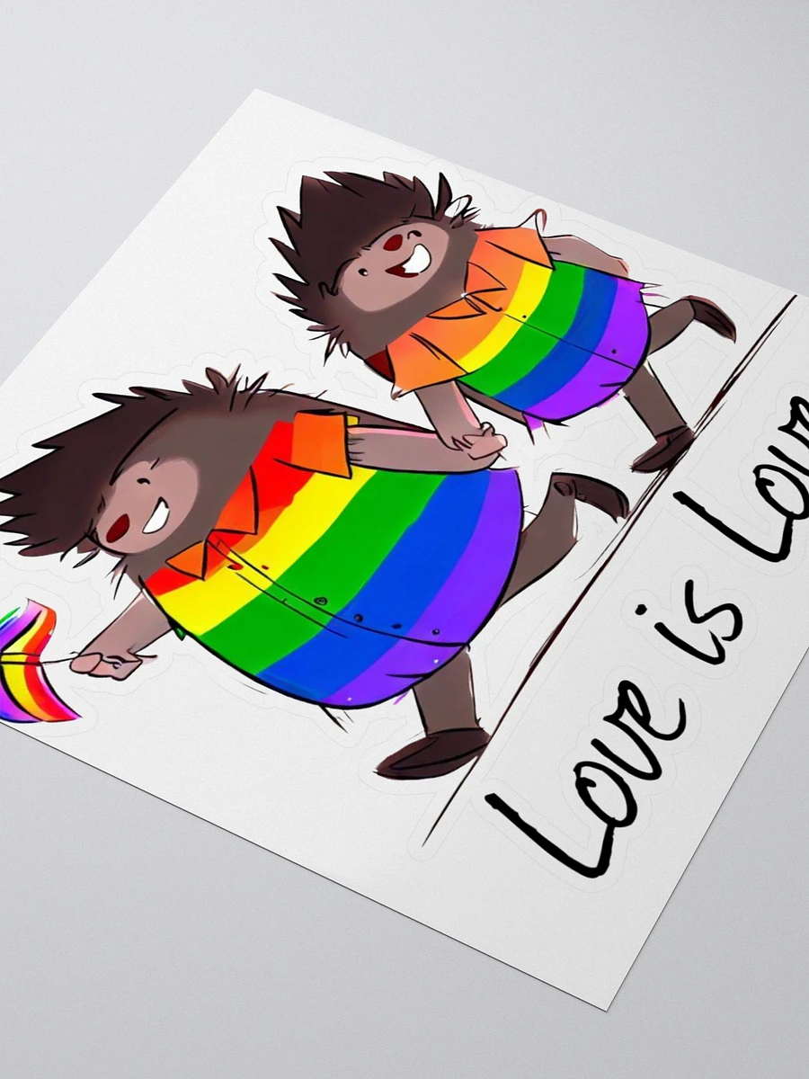 Love is Love Porcupine Sticker product image (3)