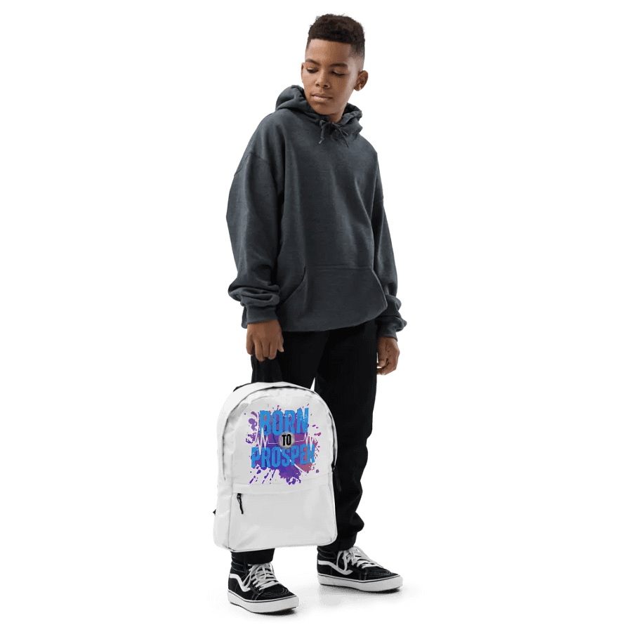 Born to Prosper Full Print Backpack product image (6)