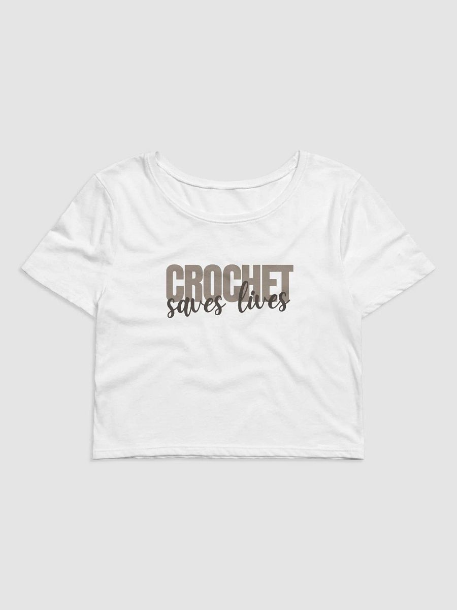 Crochet Saves Lives Crop top product image (1)