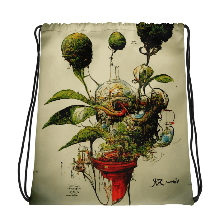 Botanical Fusion Drawstring Backpack product image (1)