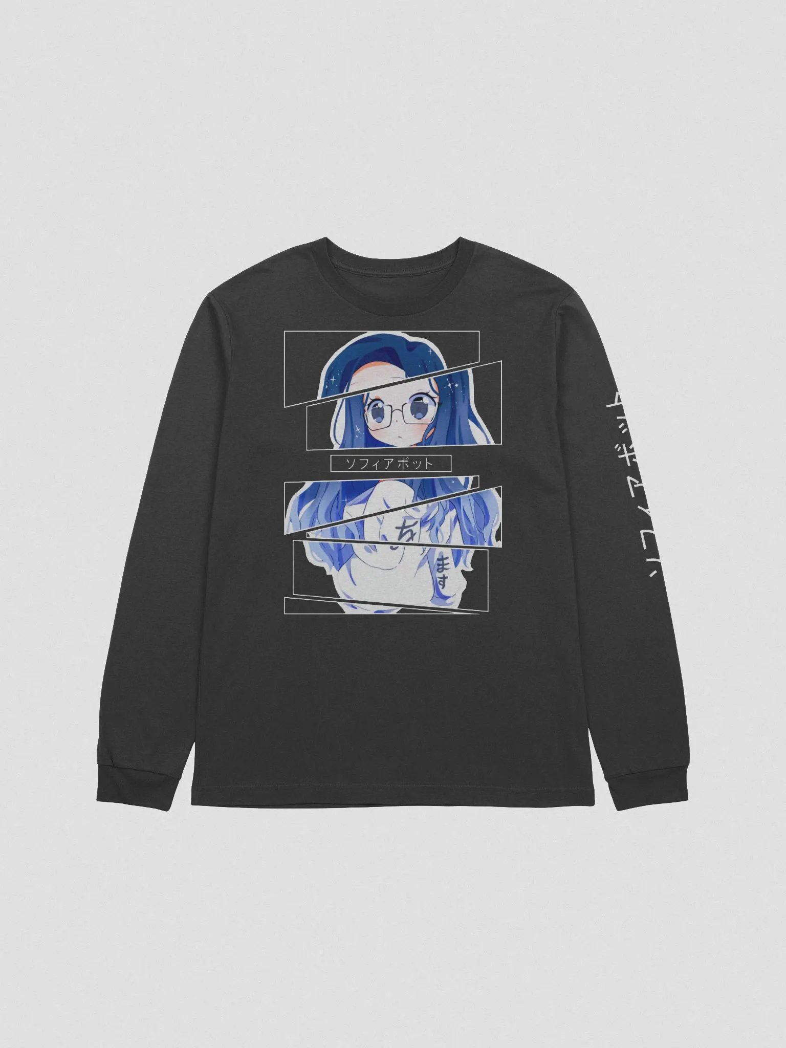 sophiabot shattered longsleeve black product image (1)