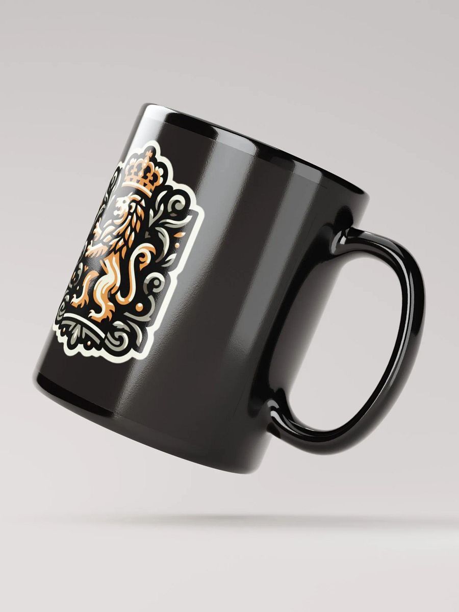 Regal Lion Duo Black Glossy Mug product image (3)