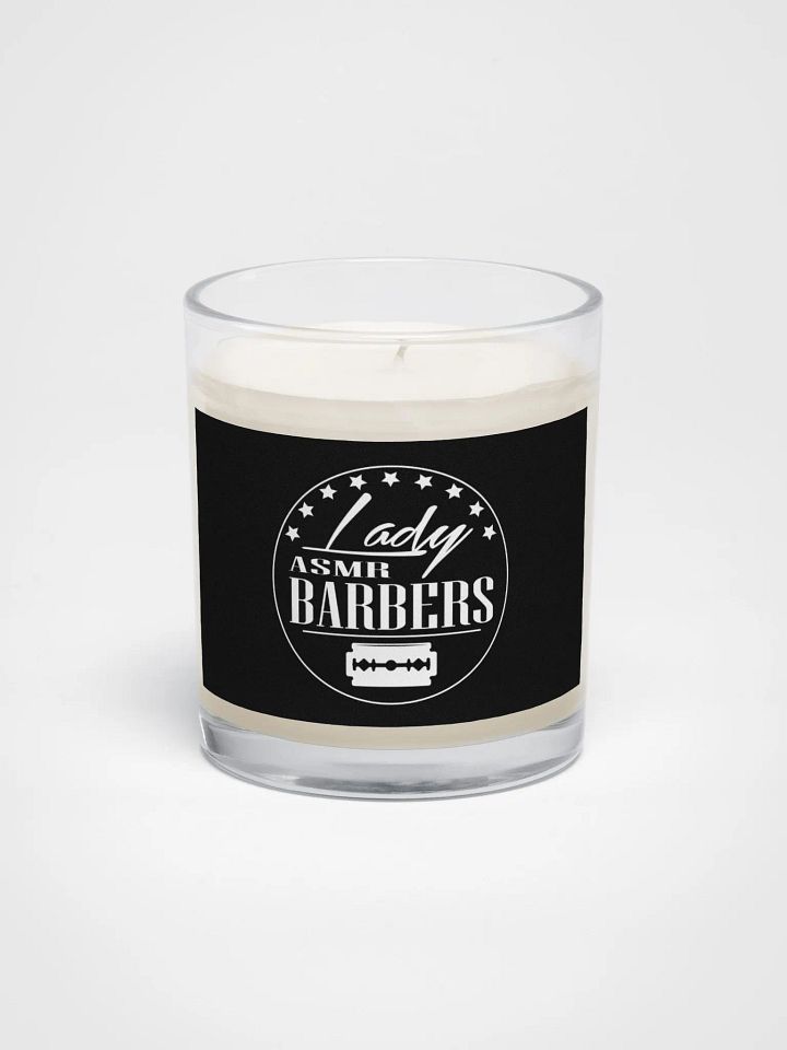 Soy Wax Candle In A Clear Glass Jar (Black) product image (1)
