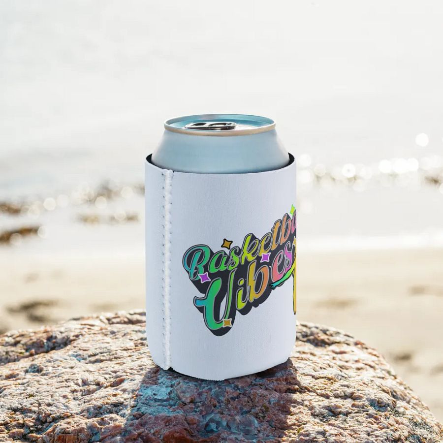 Basketball Vibes Rainbow Can Cooler product image (9)