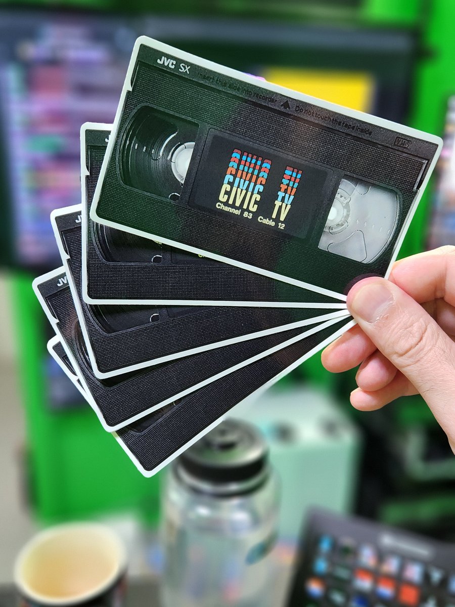 CIVIC TV Stickers (Pack of 2) product image (2)