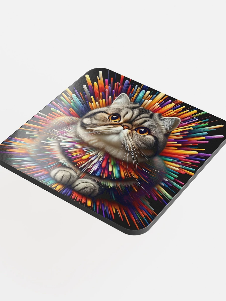 Glossed Cork Coaster: Exotic Shorthair product image (4)