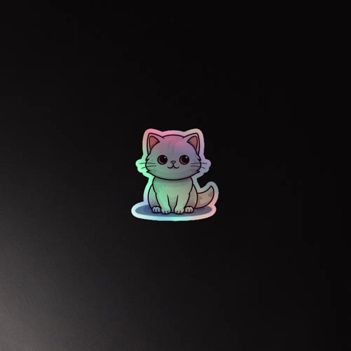 Cute White Cat Sticker product image (4)
