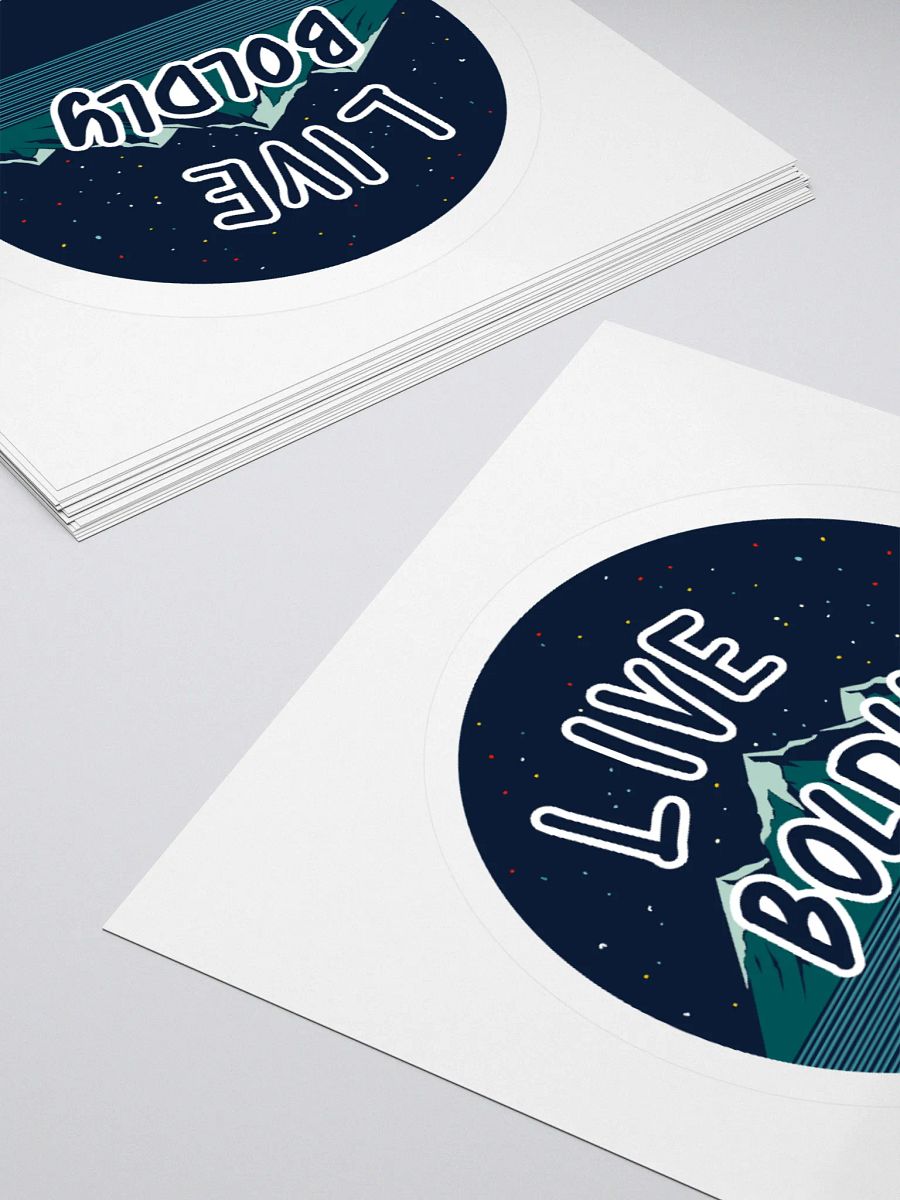 Starry Mountain Live Boldly Kiss Cut Stickers product image (10)