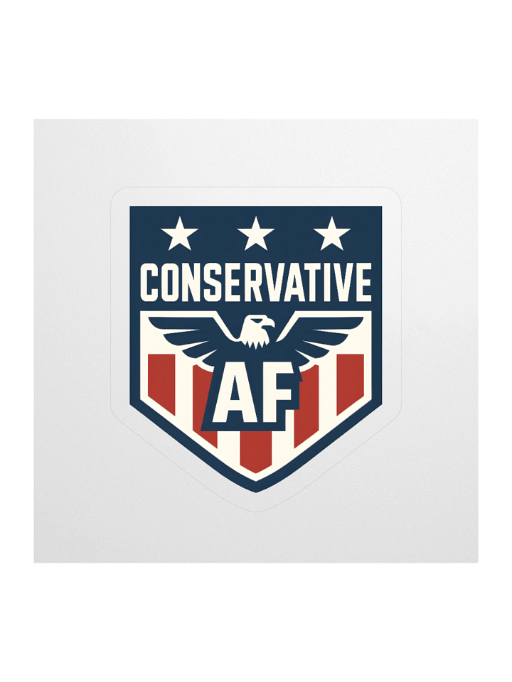 Conservative AF Eagle Shield Sticker product image (1)