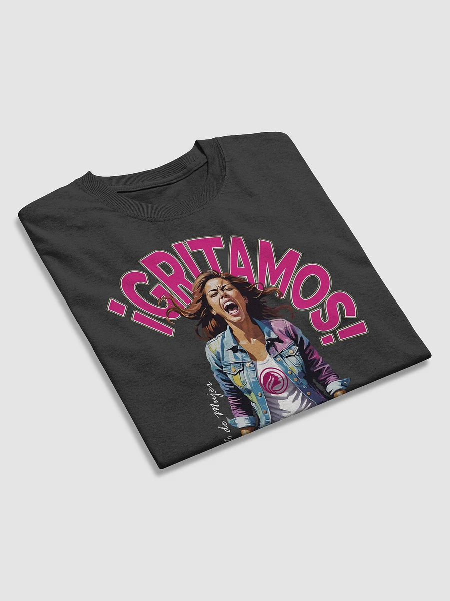 Gritamos | Camiseta Negra de Mujer | Celebración product image (3)