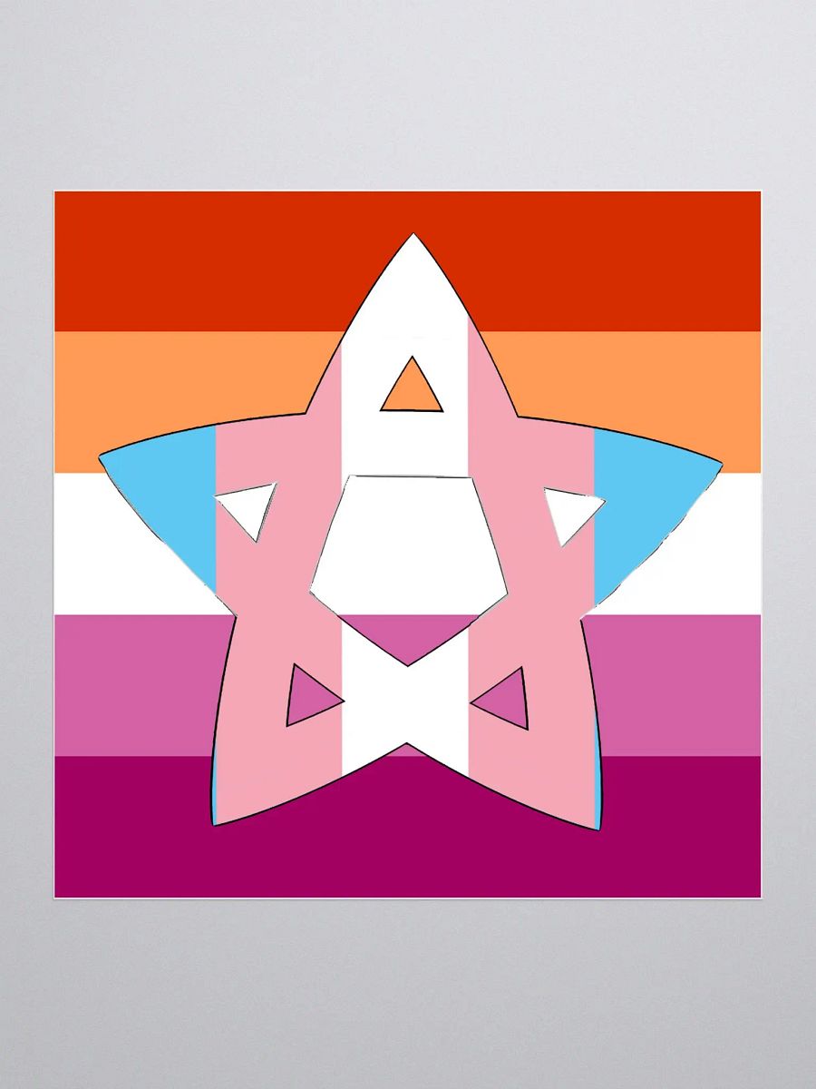 North Star Forever (Trans Lesbian sticker edition) product image (1)
