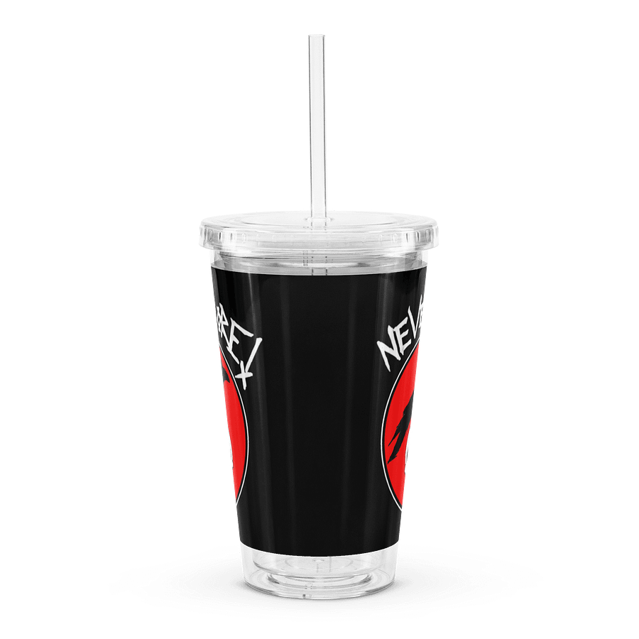 "Nevermore" Clear Plastic Tumbler With Straw product image (1)