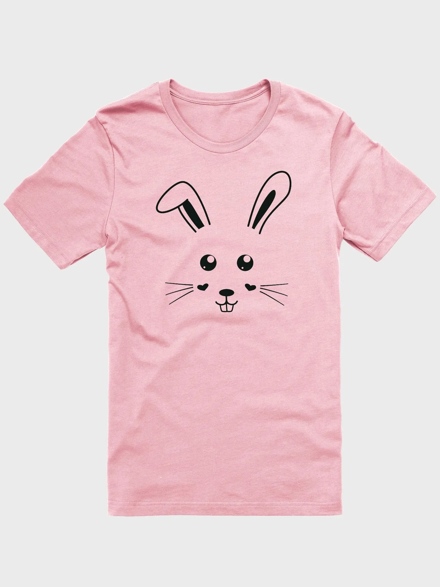 Cute Bunny Face Design Unisex T-Shirt, Bella+Canvas Supersoft T-Shirt, Spring Apparel, Easter Gift, Animal Lover Tee, Cute Graphic Shirt product image (11)