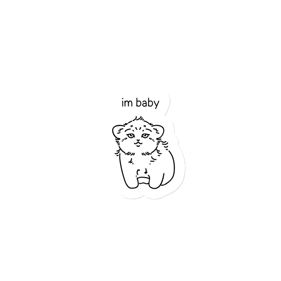 I'm Baby Manul - Magnet product image (1)