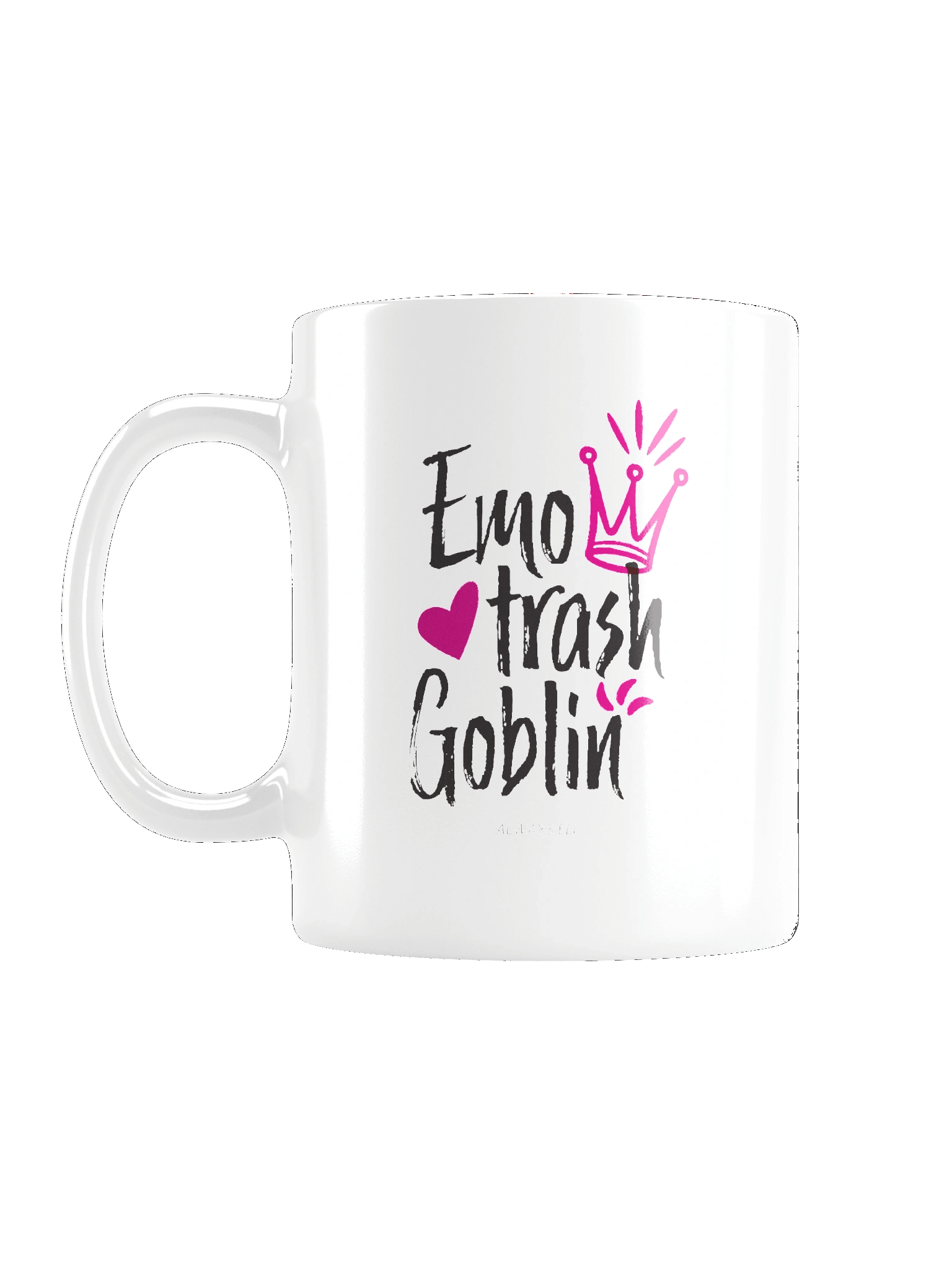 Emo Trash Goblin White Glossy Mug product image (1)