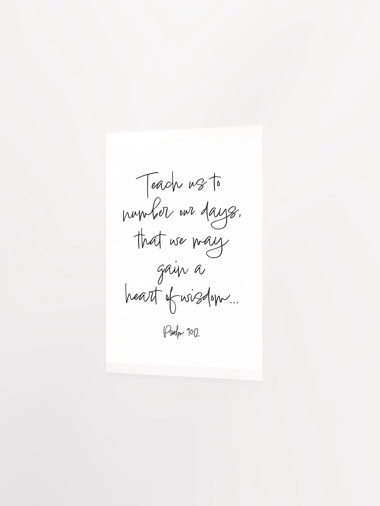 Teach us to Number Our Days - Print product image (2)