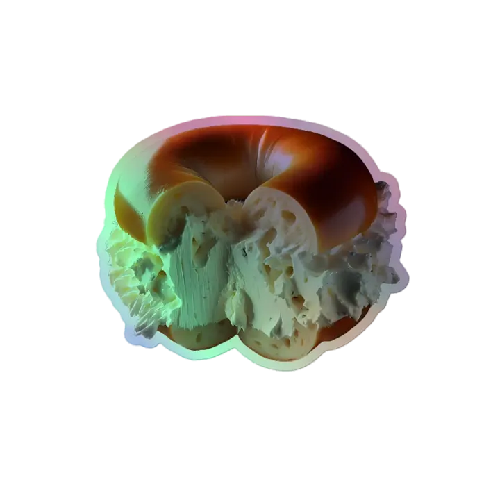 Holographic Bagel Sticker product image (2)