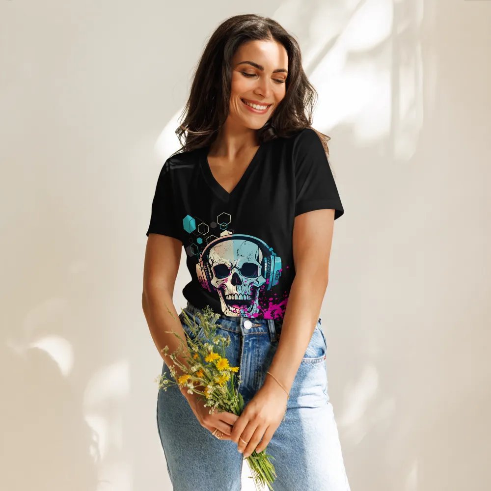 Groove Reaper Fitted V-Neck Tee product image (11)