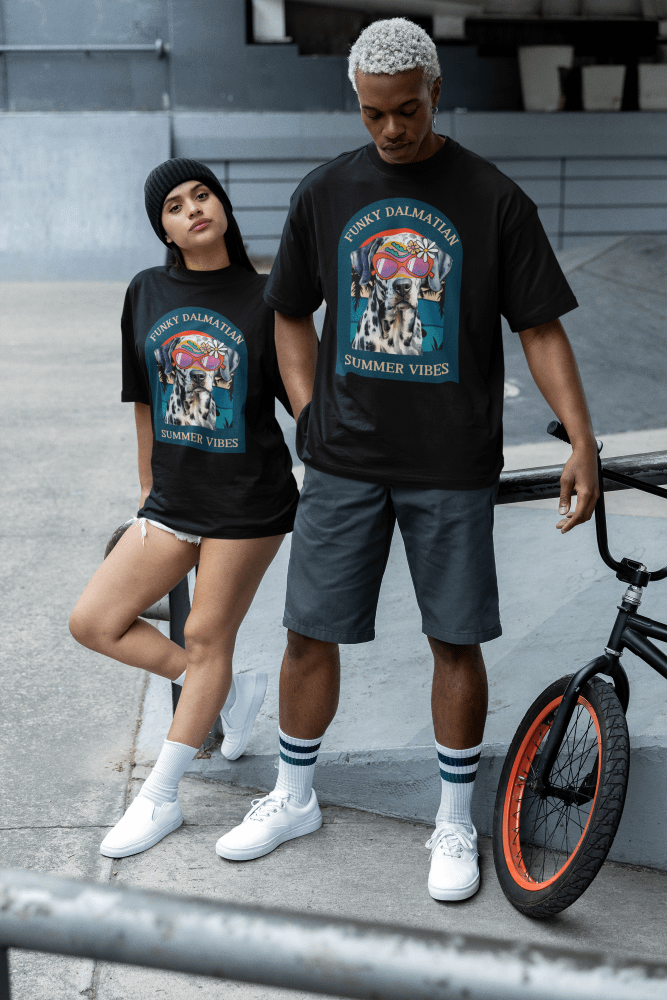 Funky Dalmatian Summer Vibes Regular Fit T-shirt product image (1)