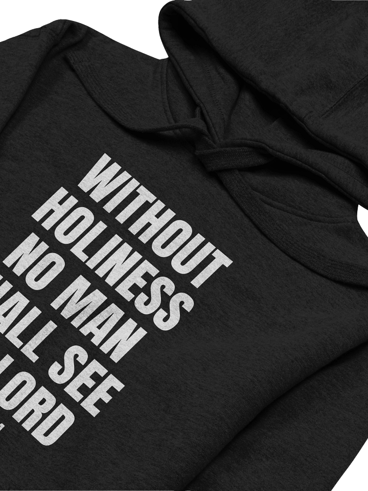 Without Holiness No Man Shall See The Lord Hebrews 12:14 Premium Hoodie product image (1)
