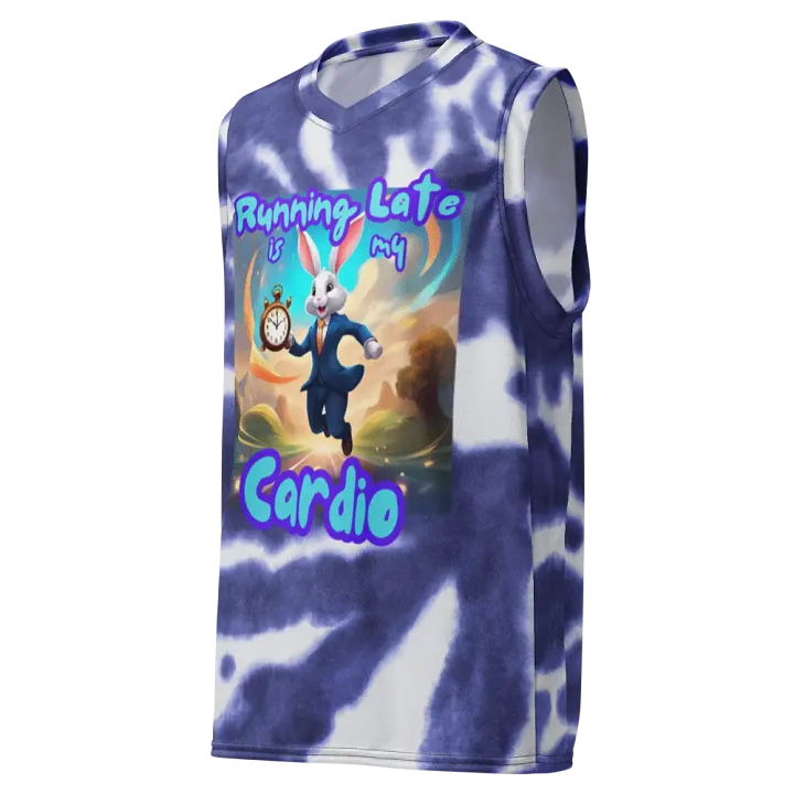 Hare's Running Late Basketball Jersey product image (2)