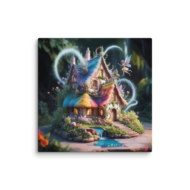 Watercolour Fairy House Art - v4 product image (1)