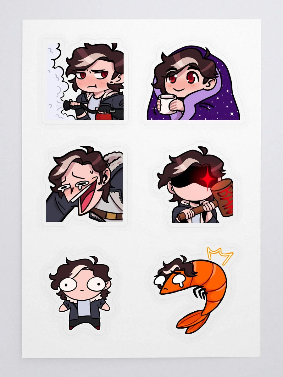 Ghosty Emote Sticker Sheet #2 product image (2)