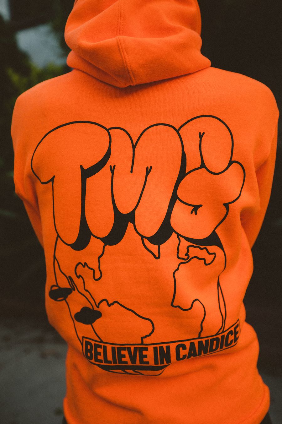 TMG Globe Neon Orange Hoodie product image (7)