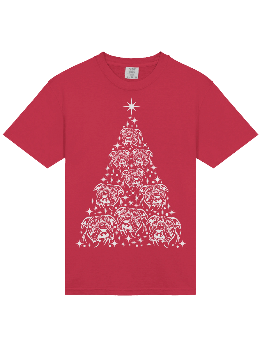 English Bulldog Christmas Tree T-Shirt product image (33)