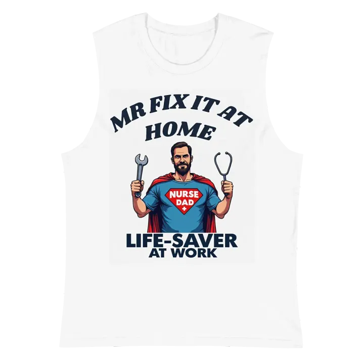 Life-Saver Nurse Dad Muscle Tank product image (2)
