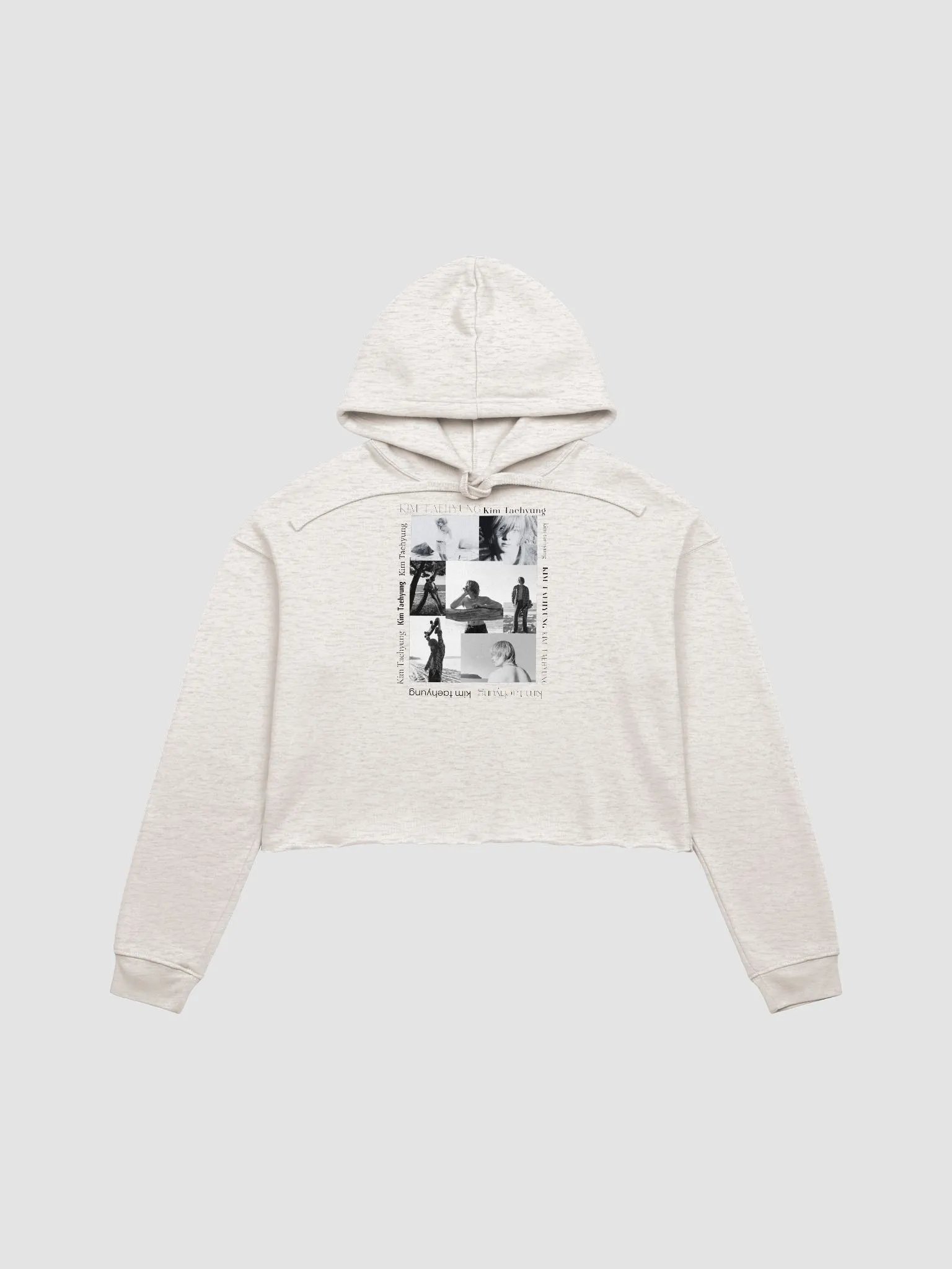 Kim Taehyung Fleece Crop Hoodie product image (1)