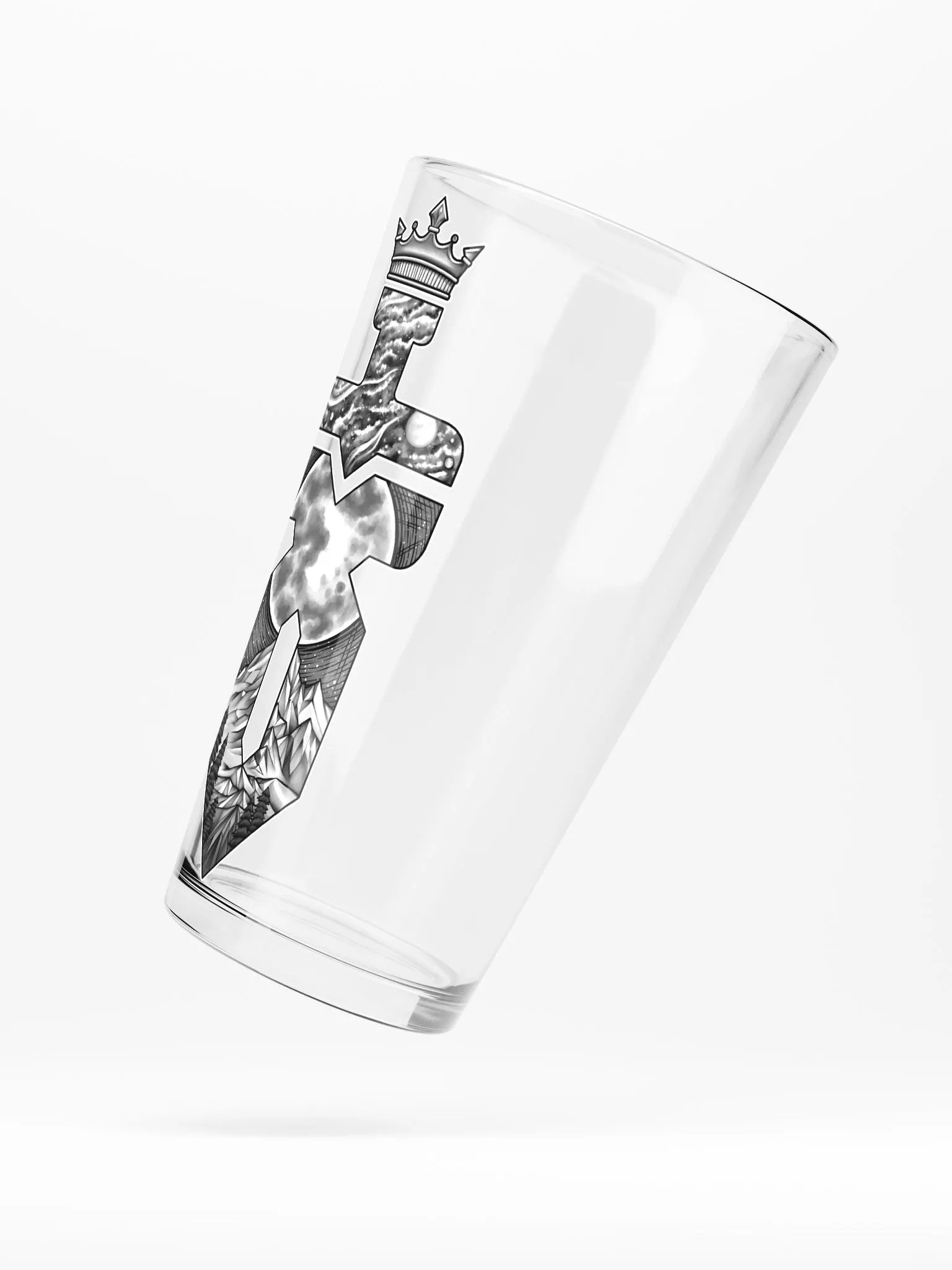 Shaker Pint Glass (Gray Logo) product image (5)
