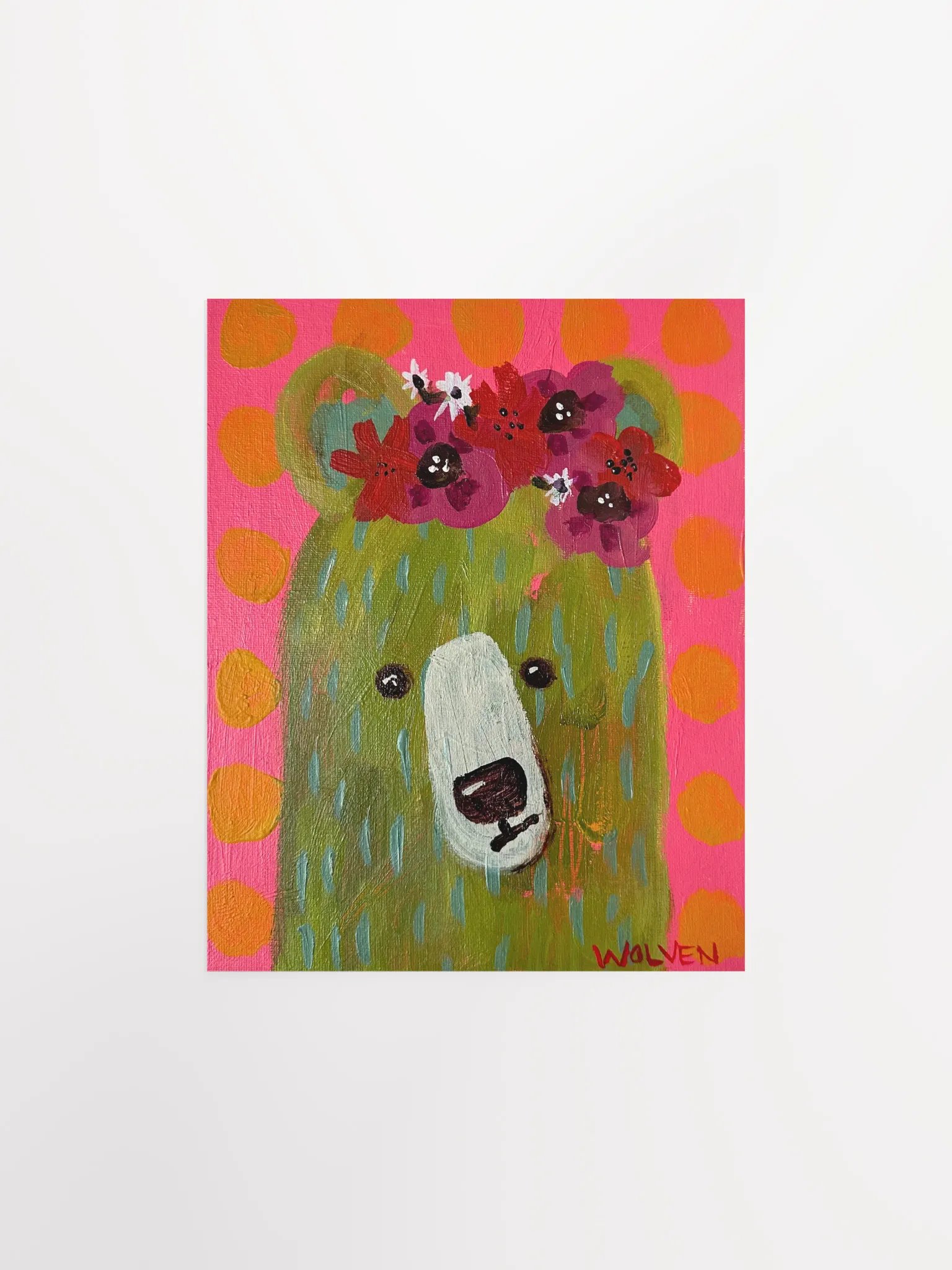 Custom Print: Olive – The Bear of Courage product image (1)