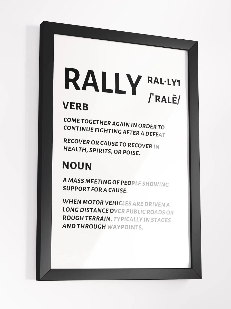 Rally Defined Print product image (5)
