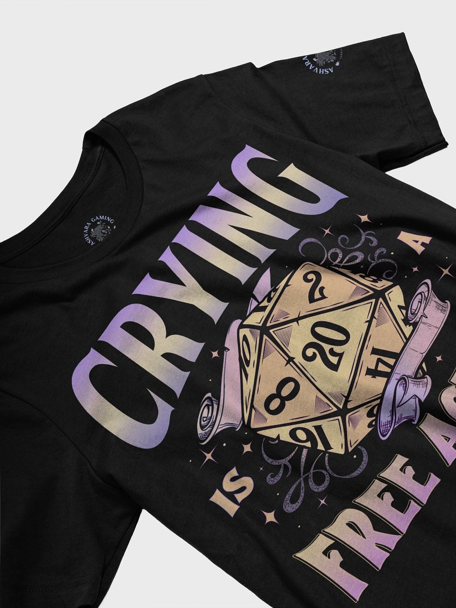 Crying is a Free Action D20 Graphic Tee product image (29)
