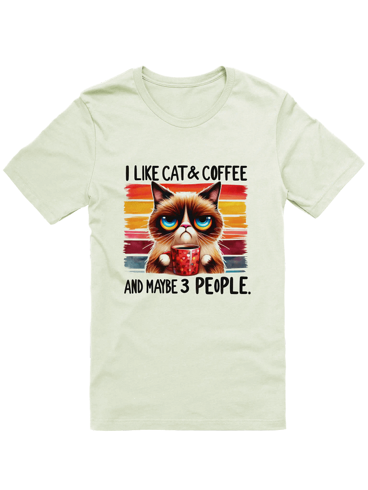 Cat & Coffee Lover T-Shirt product image (1)