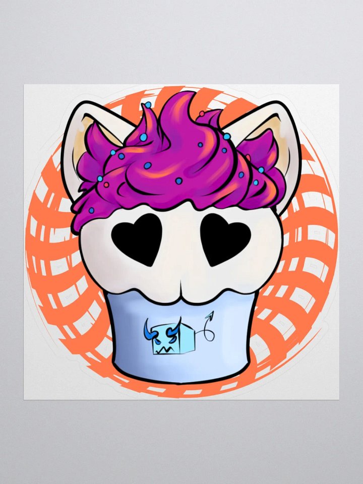 Punkcake (Orange) Kiss-Cut Sticker product image (1)