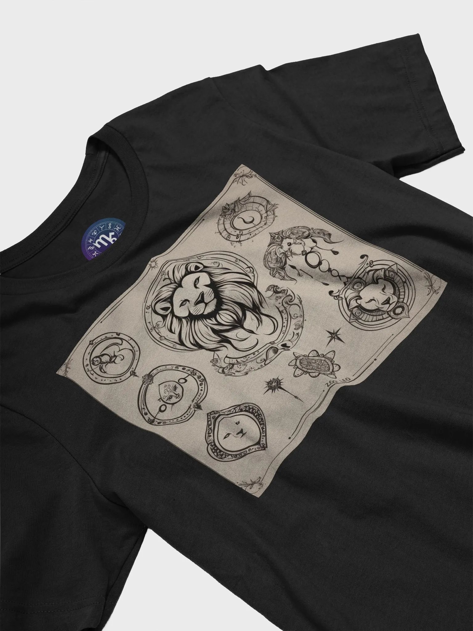 Zodiac Leo Unisex T-Shirt - Intricate Lion Design, Perfect Astrology Gift product image (5)