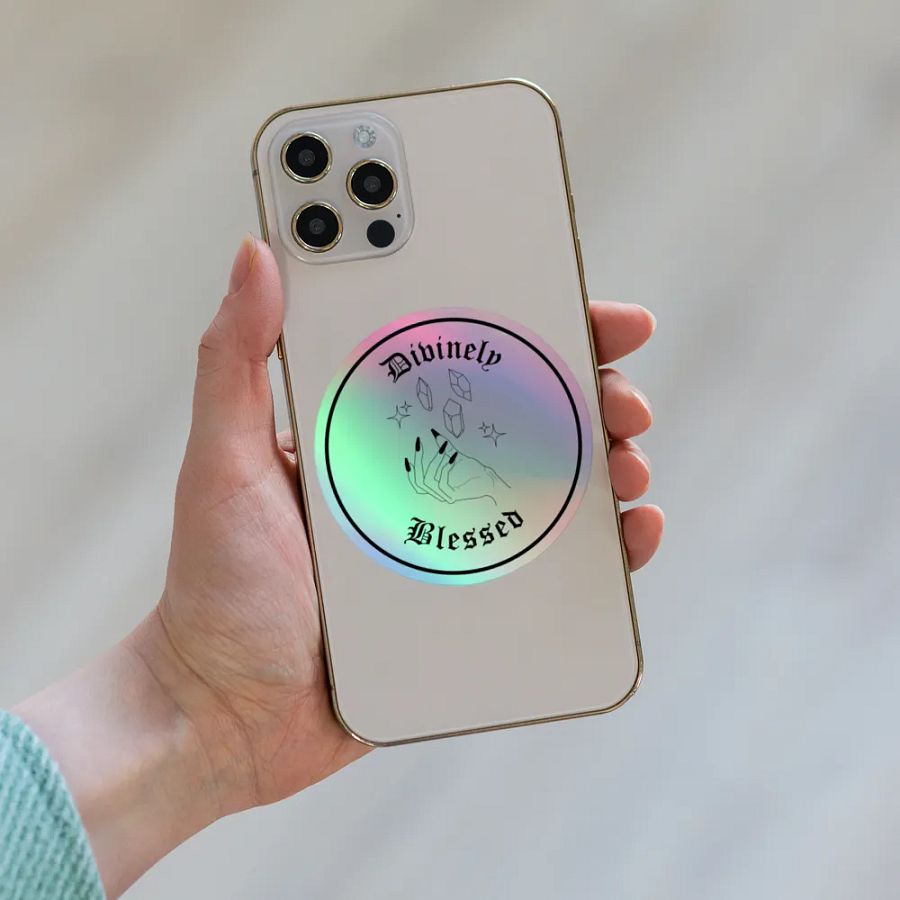 Divinely Blessed Holographic Sticker product image (8)