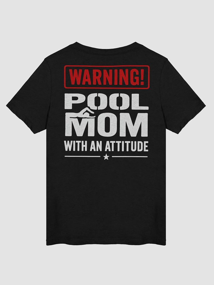 Pool Mom Attitude Ladies V-Neck Tee product image (1)