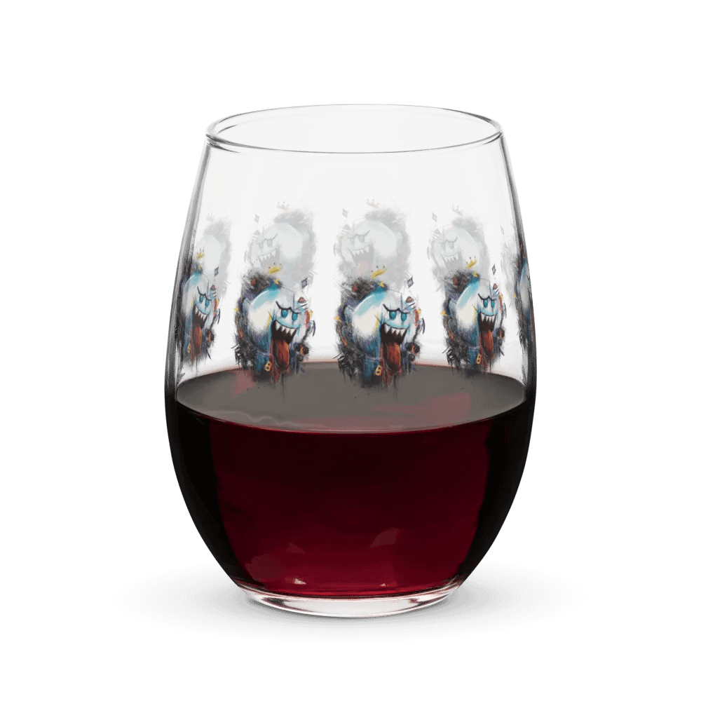 King Boo by StephyJ Stemless Wine Glass product image (7)