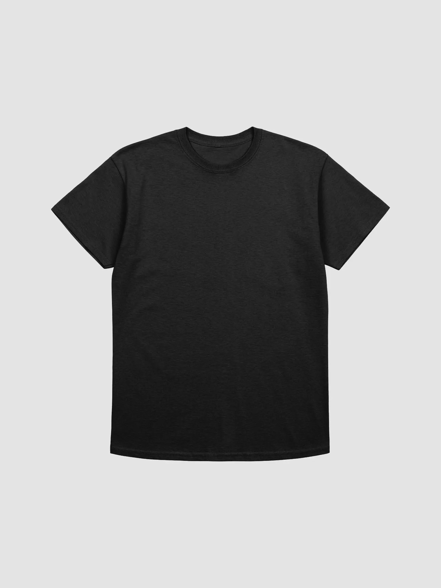 Plain Color Black T-Shirt product image (5)